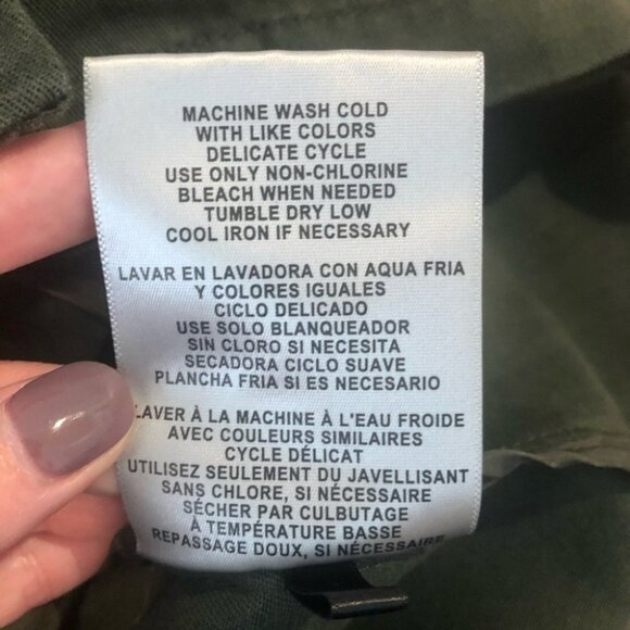 LEVI'S Mock-Neck Army Green Utility Jacket - Picture 10 of 11